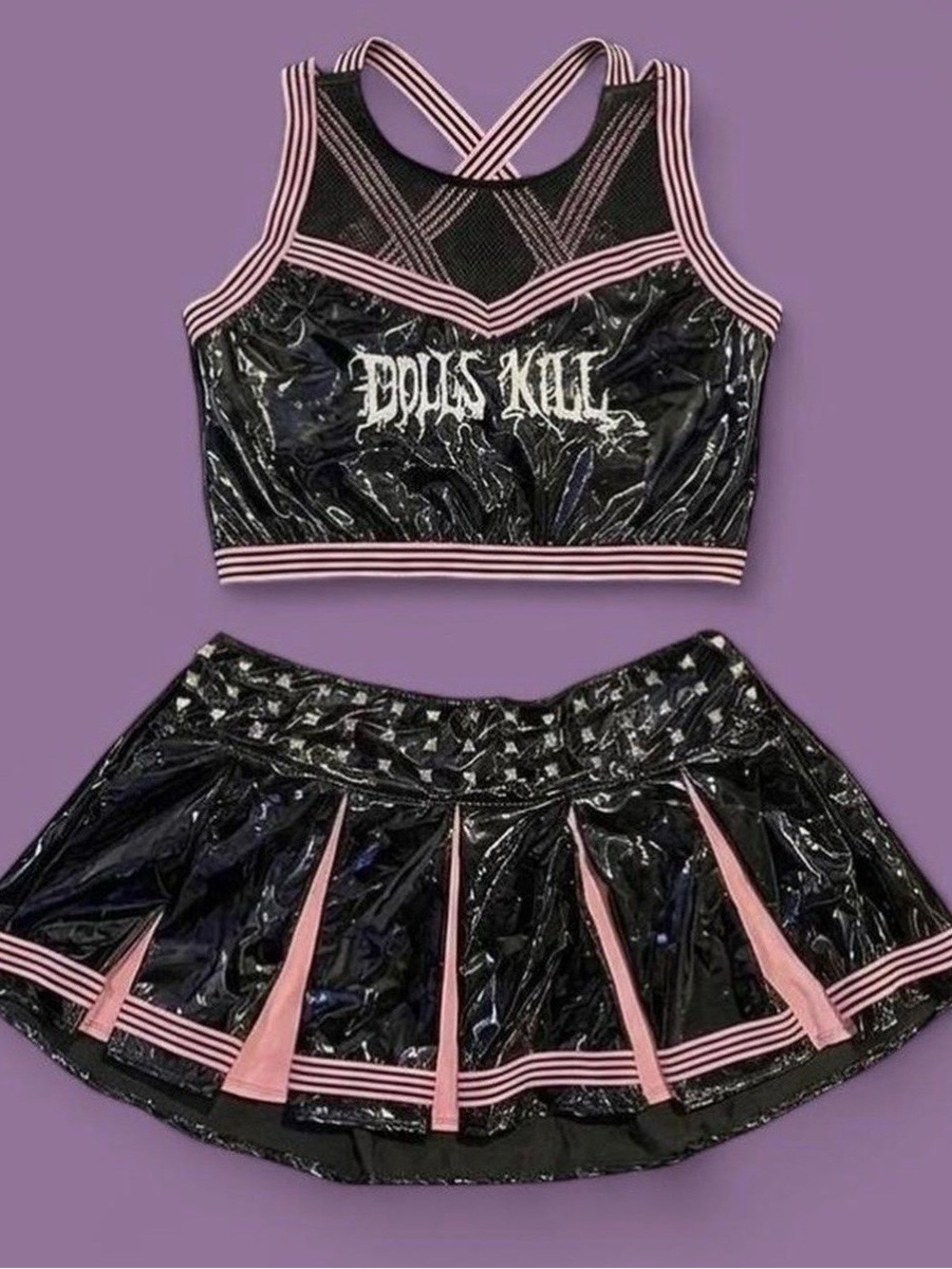 PLUS DOLLS KILL INFLUENCER CHEERLEADER SET